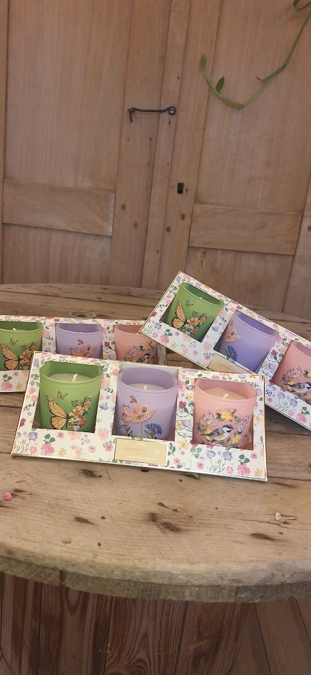 geschenkset 3 kaarsjes