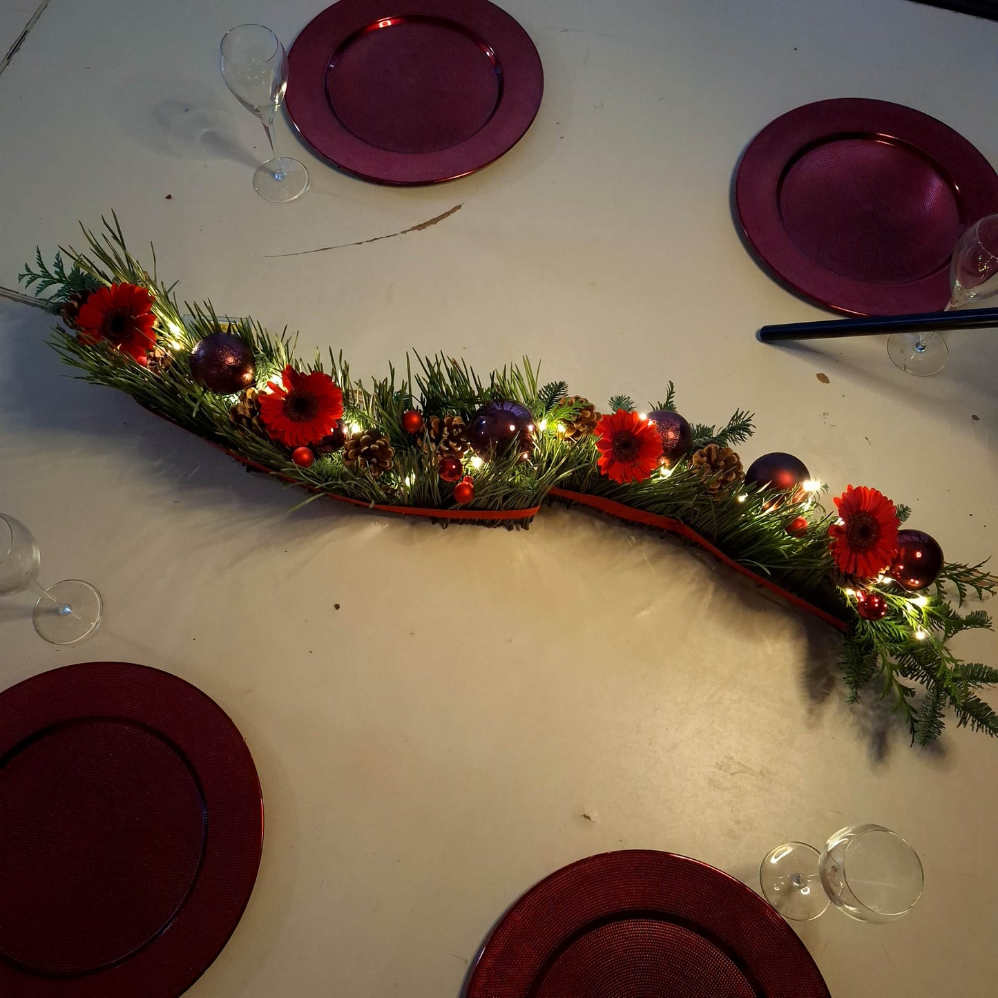 tafelguilande langs stuk