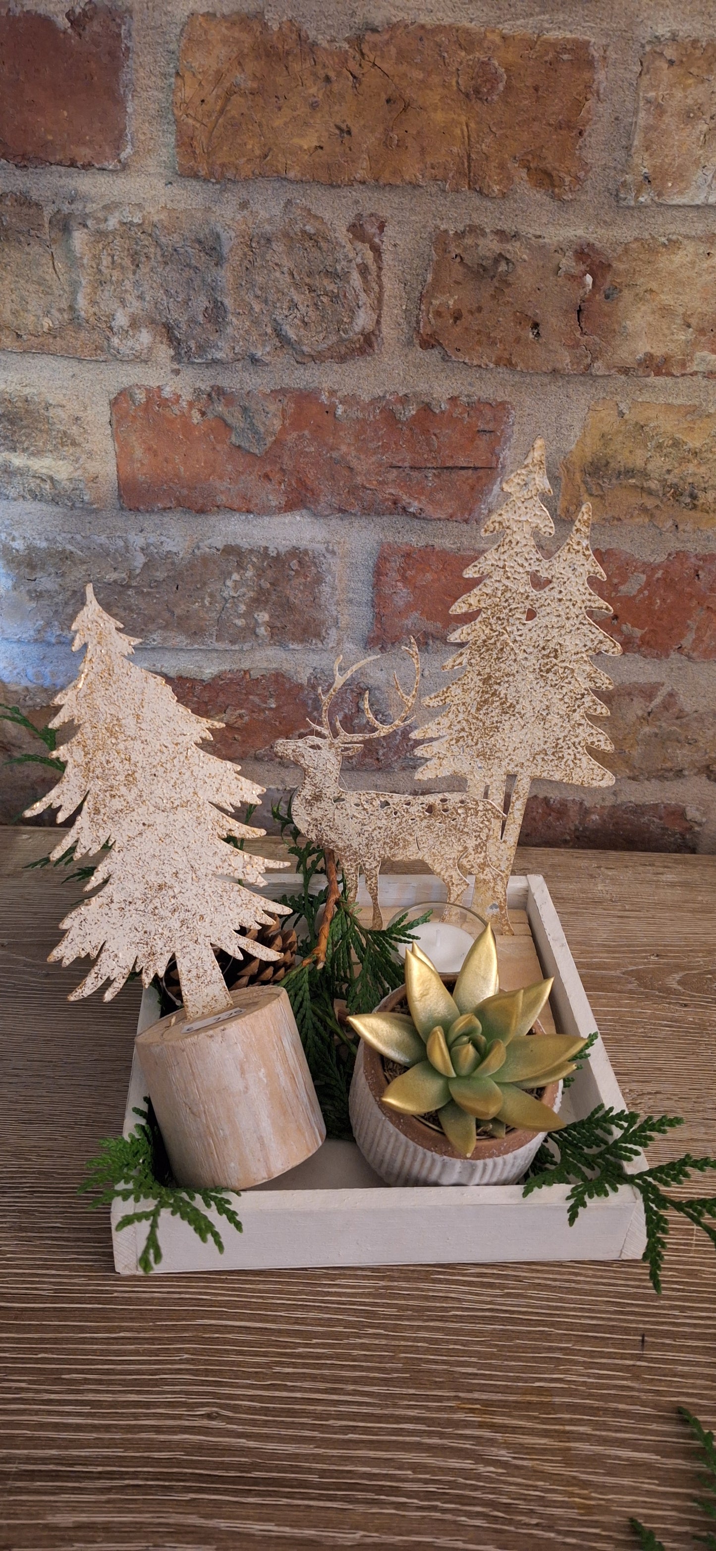 Giftset reindeer geschenkplateau