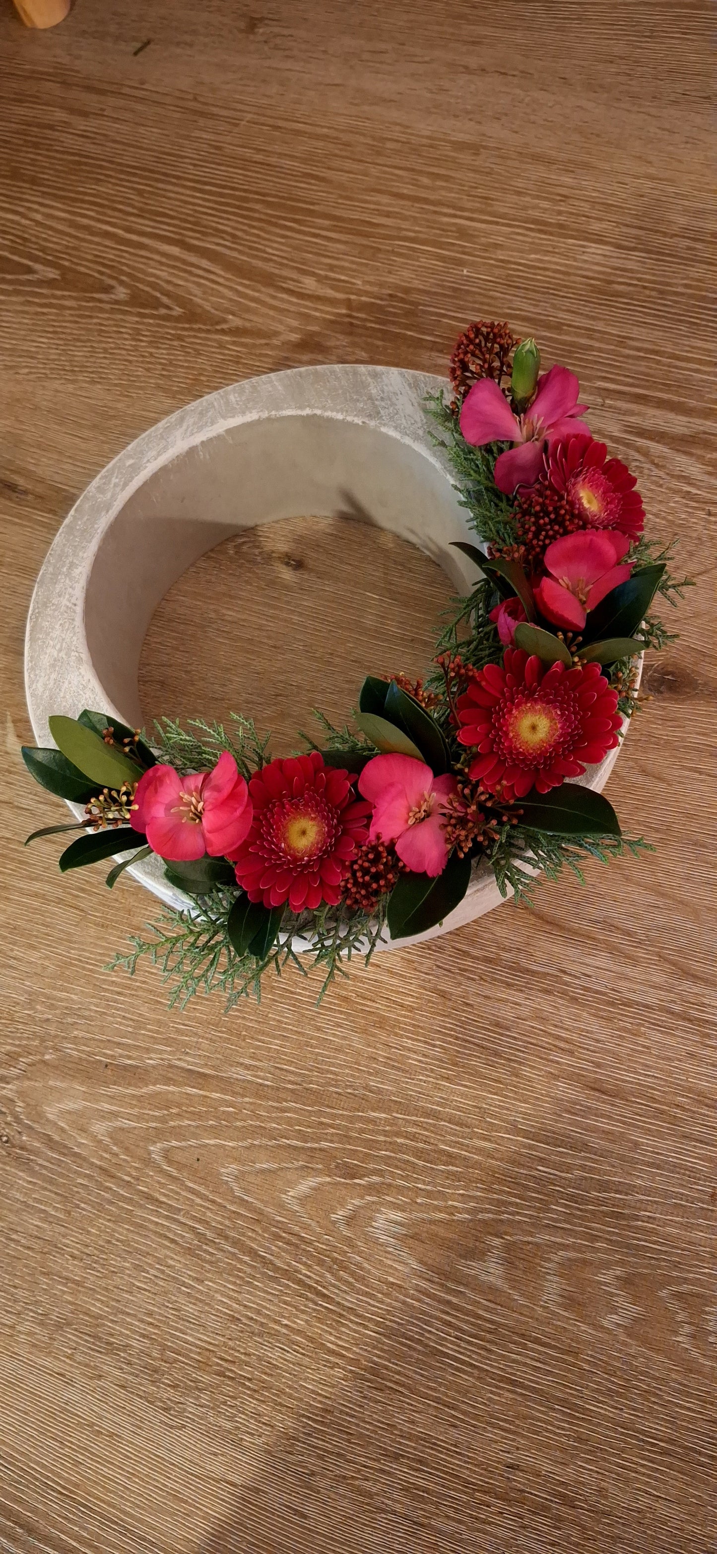 Bloemstuk Cement circle