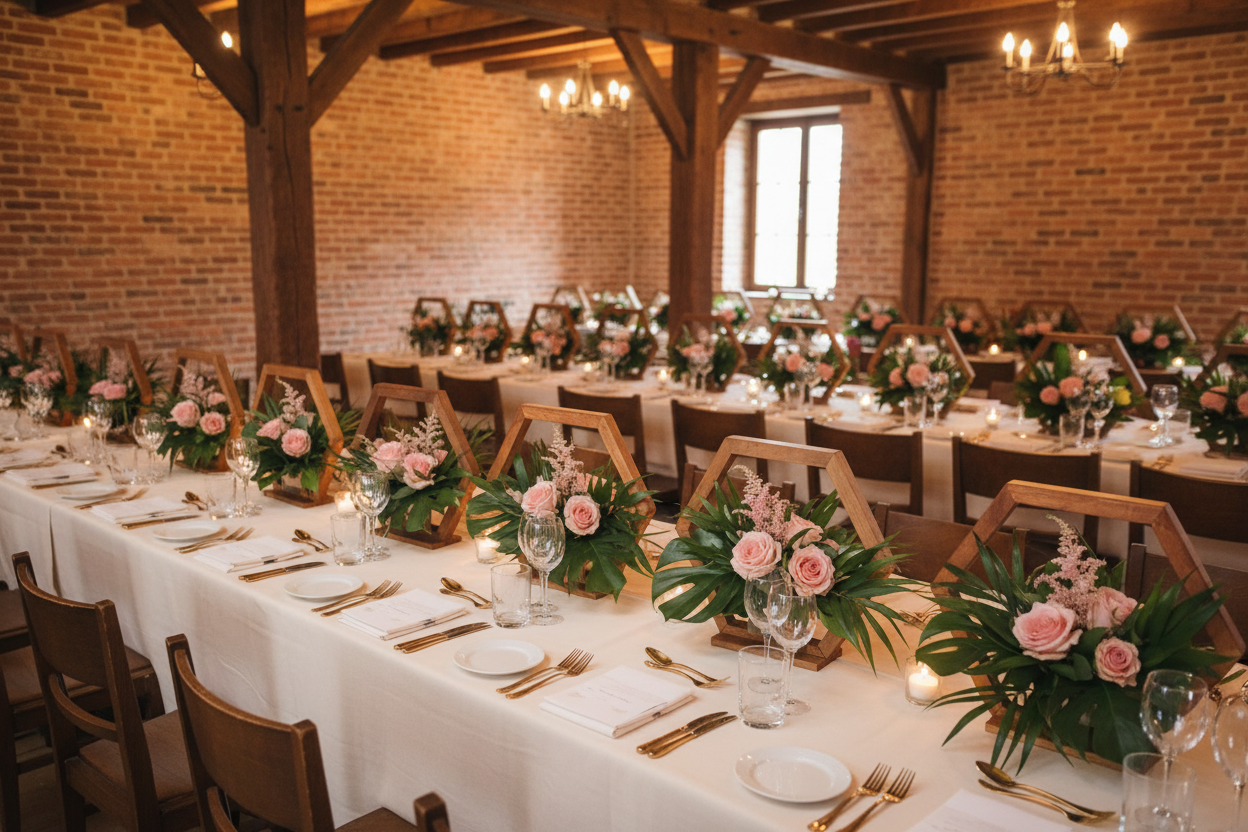 Bloemstukken feestzaal