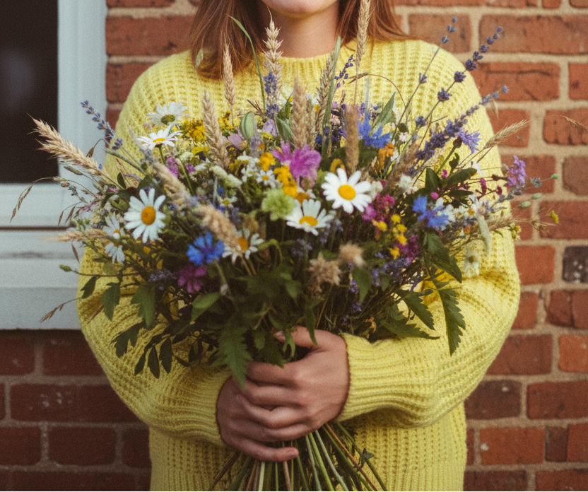 Fiori reportage - Jennifer met boeket