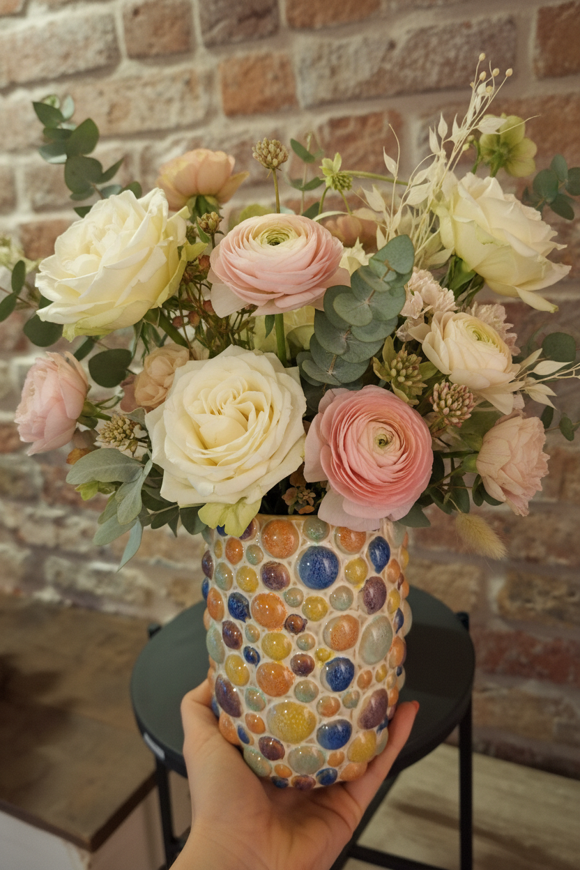 Bulle de Bloom S - bolvaas met seizoensbloemen