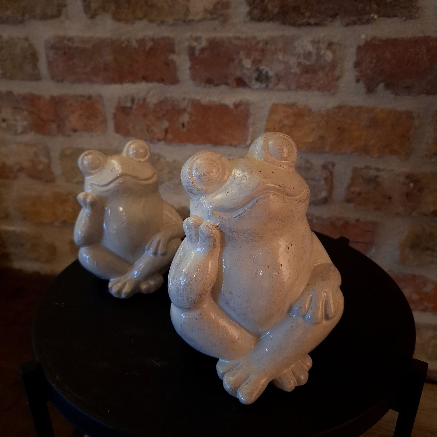 Kikker geglazuurd beton