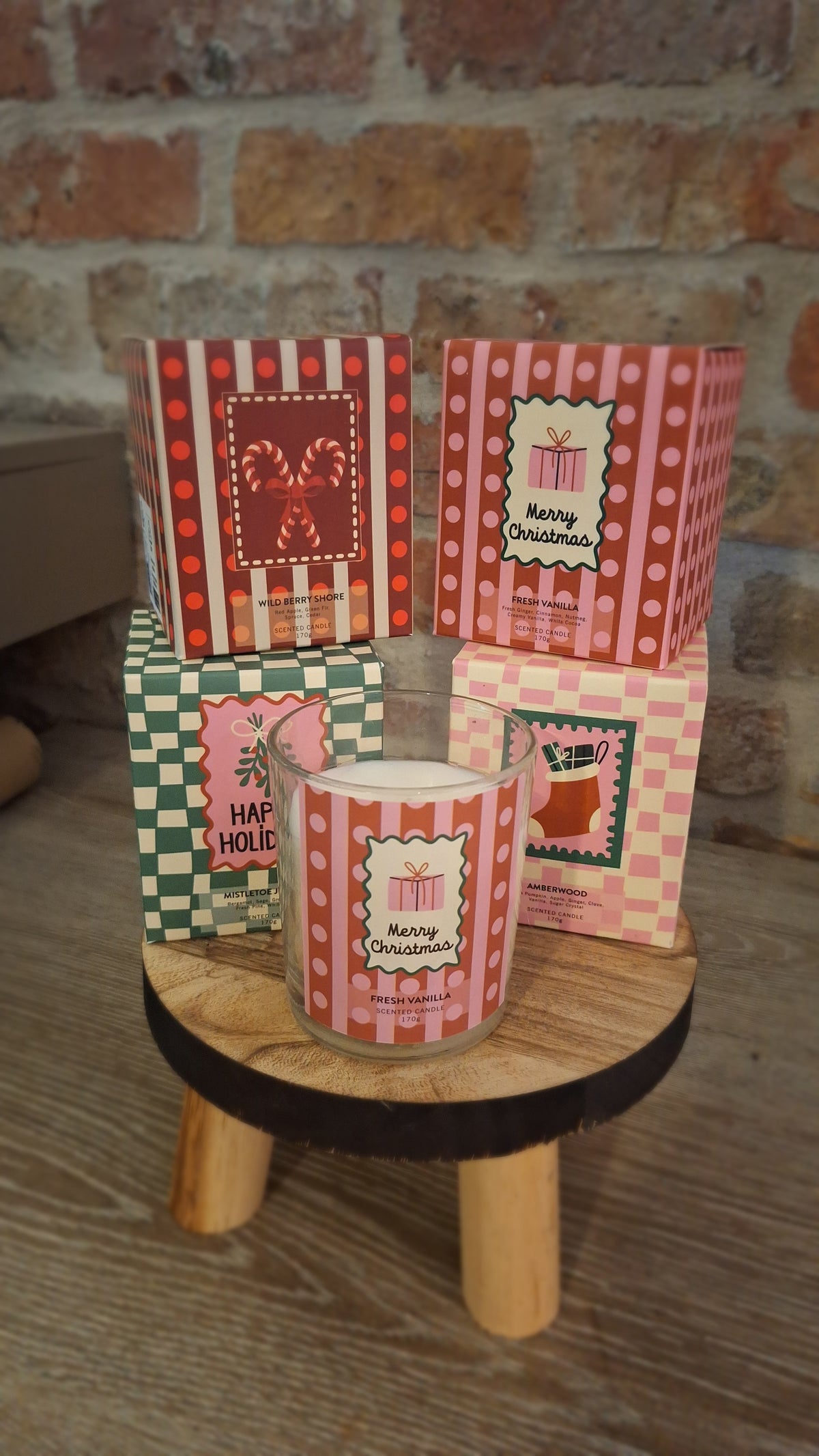 geurkaars in glas - geschenkdoos Holidays