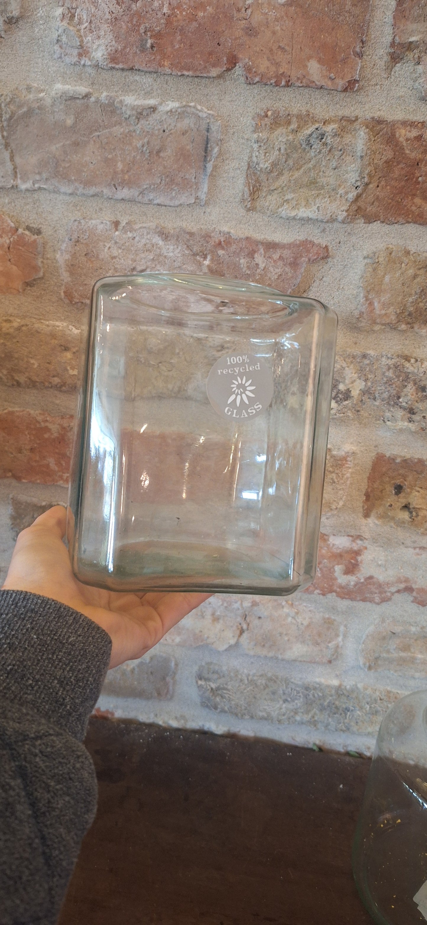 Vaas glas voor boeket S-M