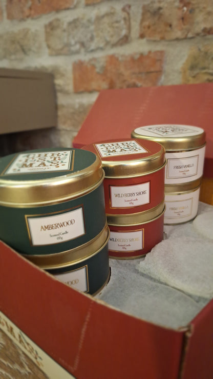 Geurkaars in blik Christmas