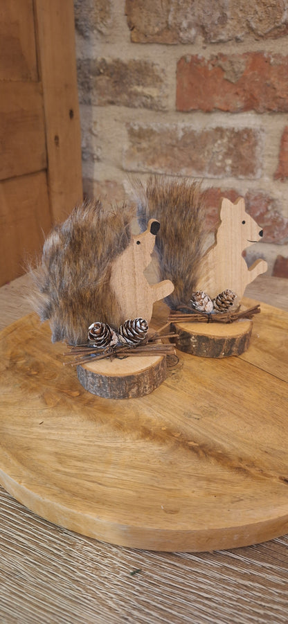 Forest animals fur wood