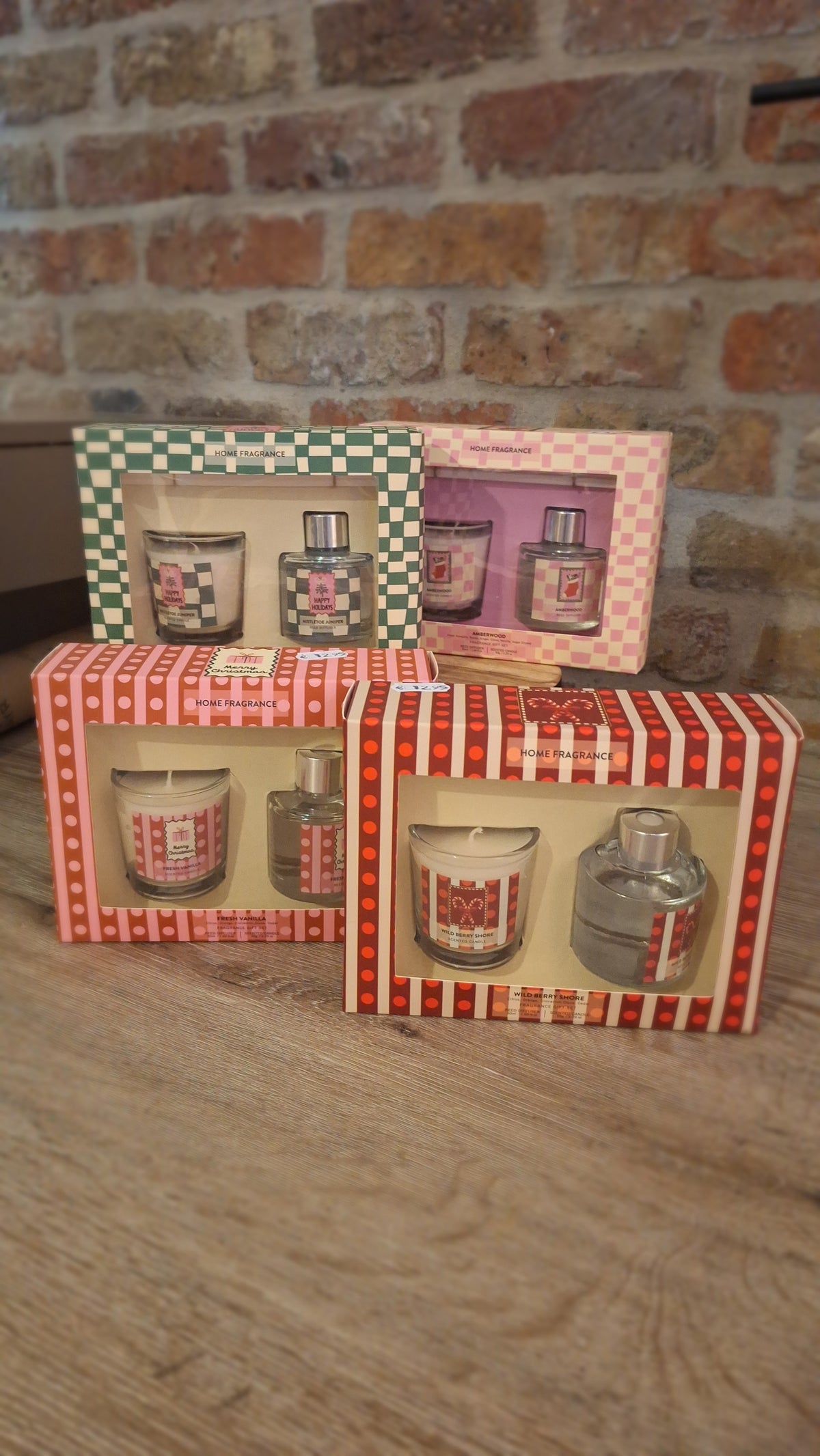 Giftset geurstokken & kaars Holidays