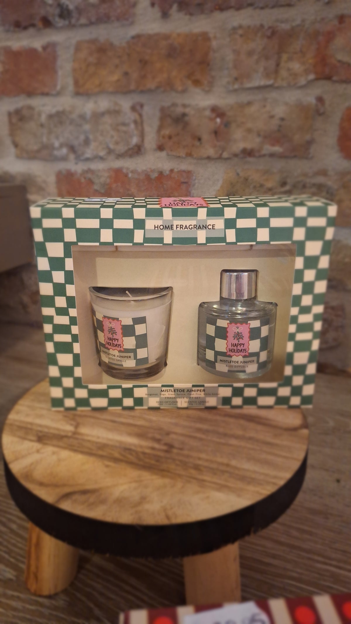 Giftset geurstokken & kaars Holidays