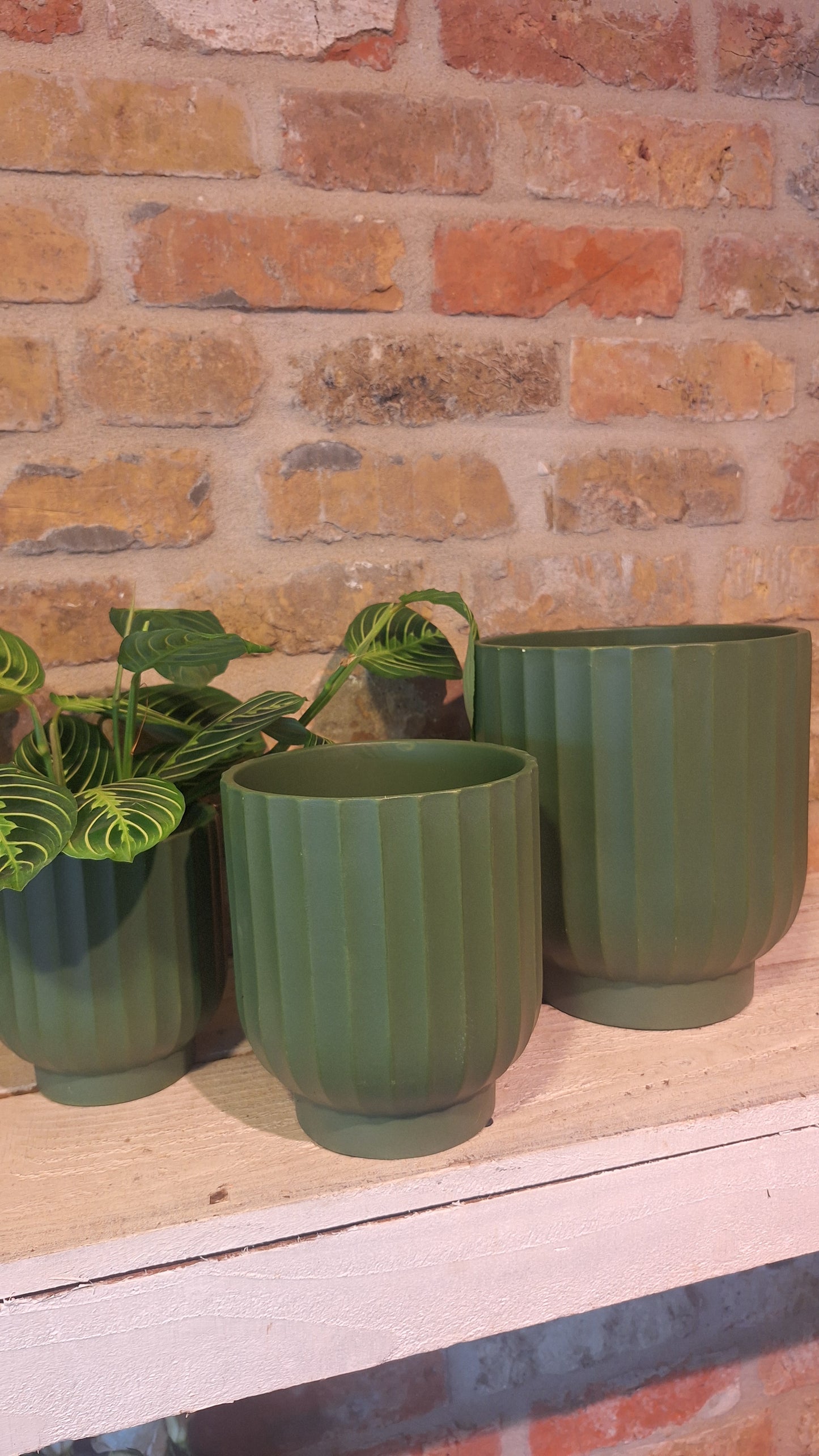 Pot dusty green dia 19cm