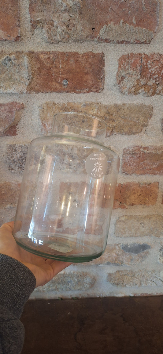 Vaas glas voor boeket S-M