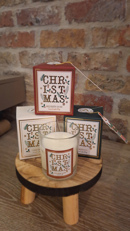geurkaars in glas - geschenkdoos Christmas