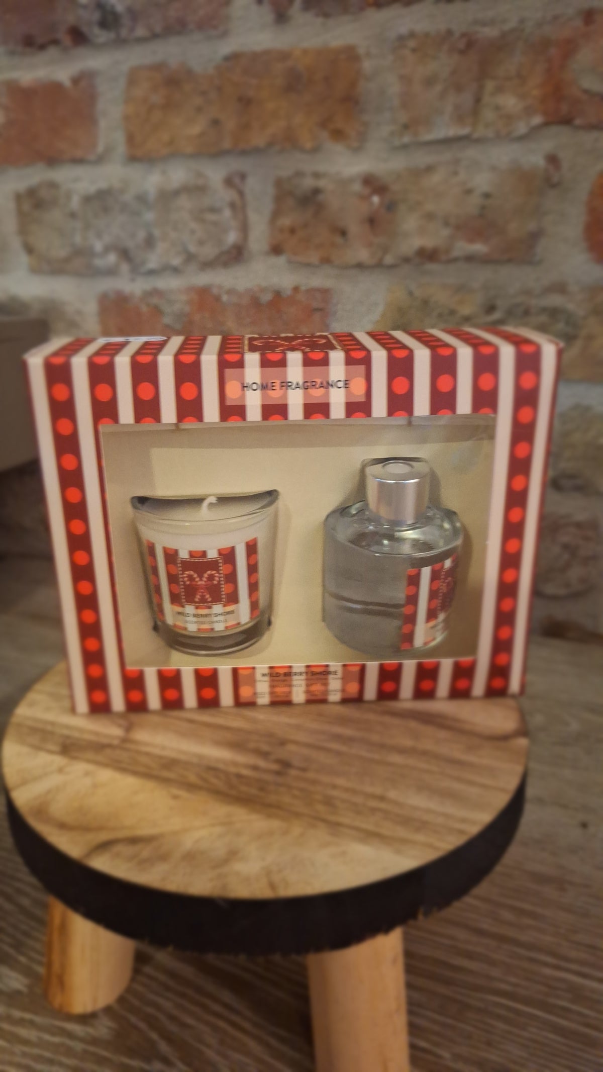 Giftset geurstokken & kaars Holidays