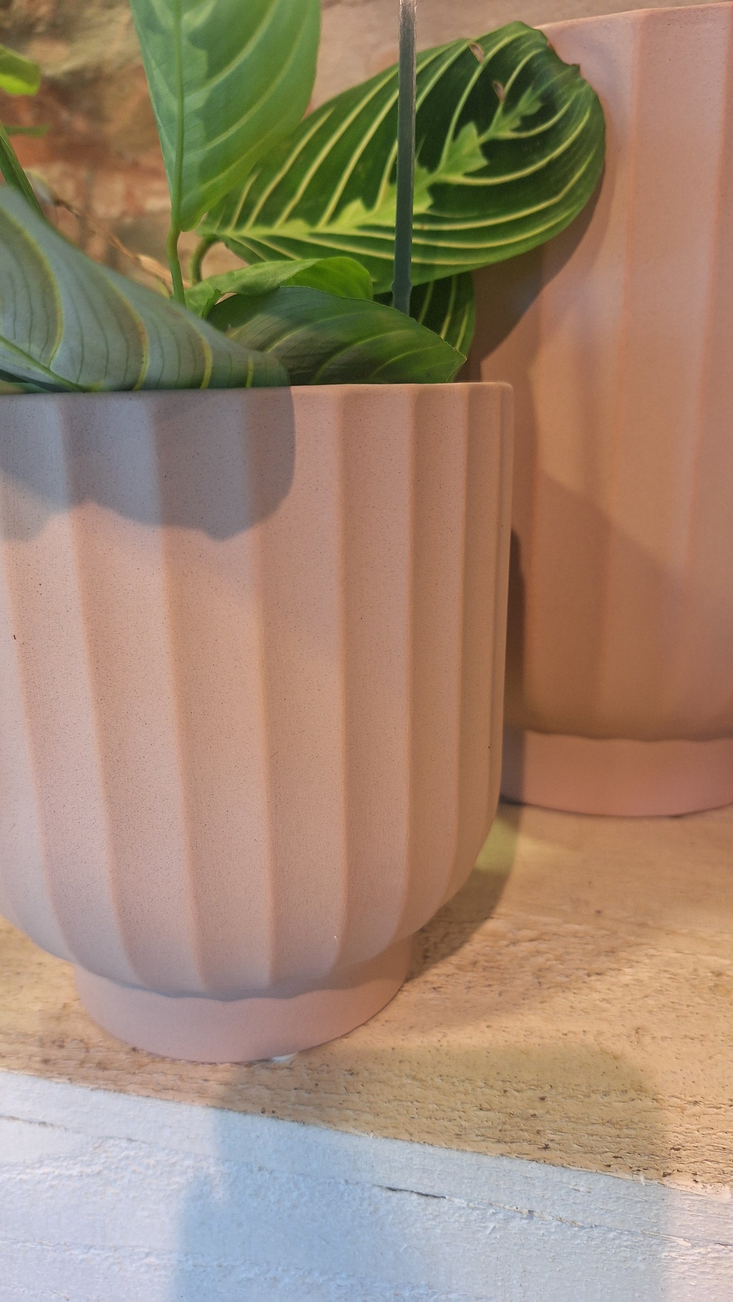 Pot dusty pink dia 12cm