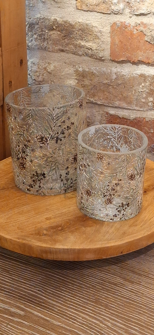 Windlicht theelichthouder Pine&Berries