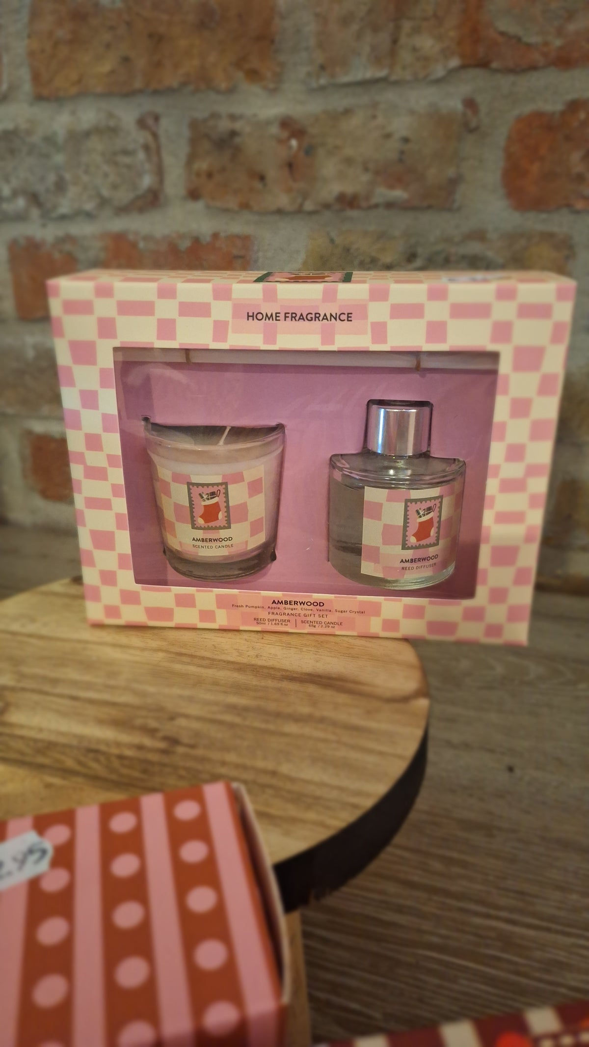 Giftset geurstokken & kaars Holidays