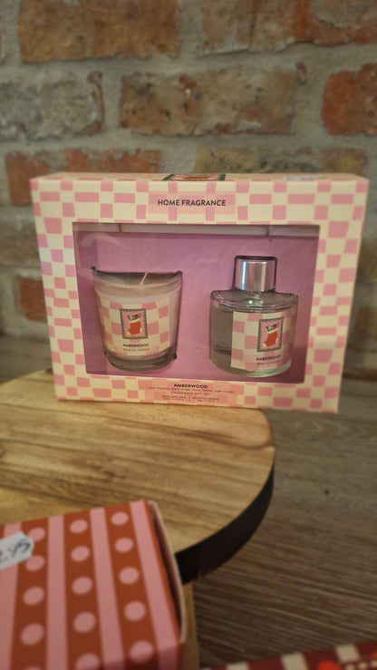 Giftset geurstokken & kaars Holidays