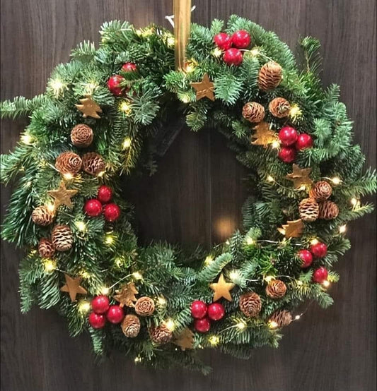 Gedecoreerde krans klassiek