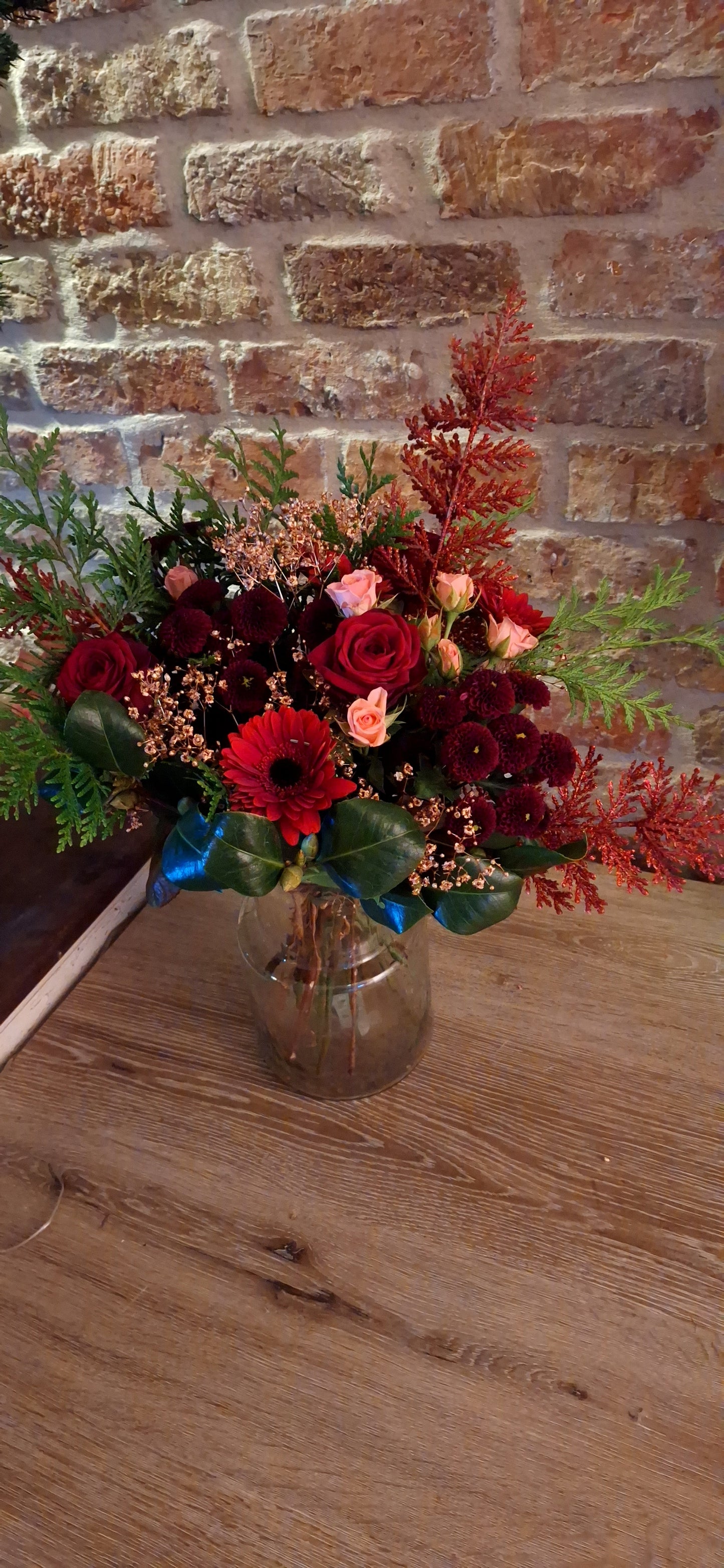 Feestboeket "Burgundy"