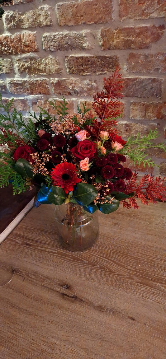 Feestboeket "Burgundy"