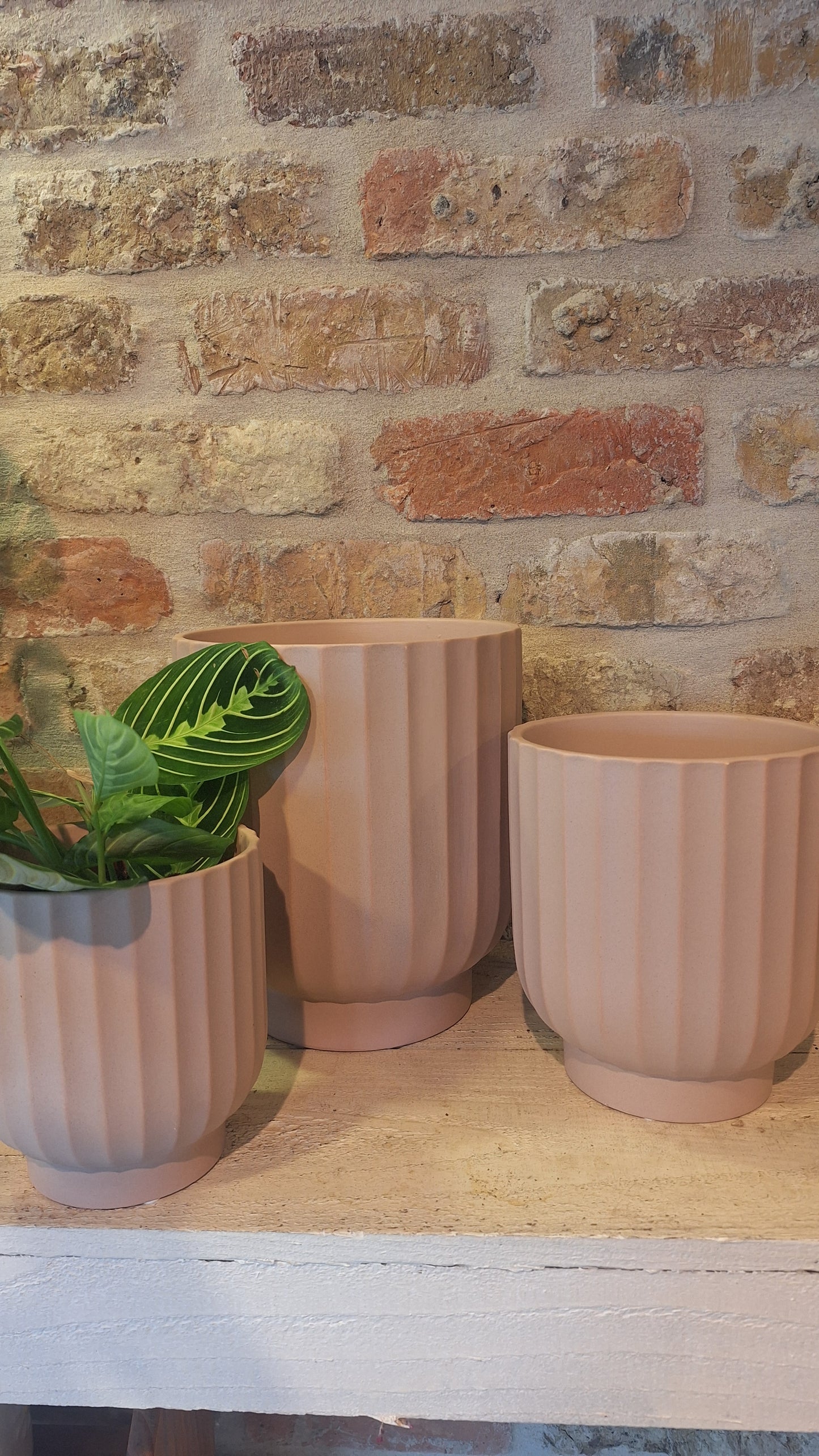 Pot dusty pink dia 12cm