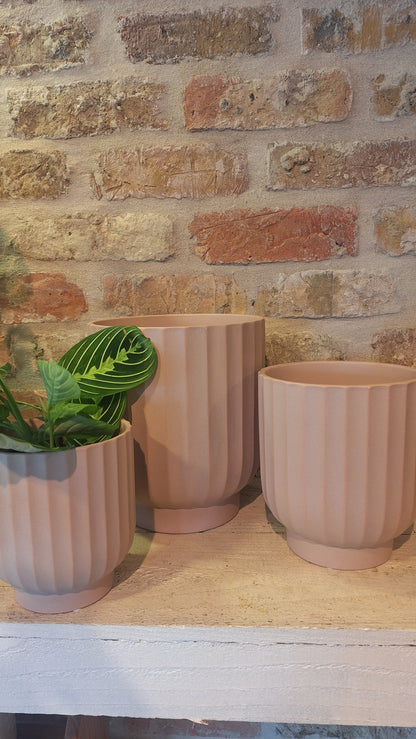 Pot dusty pink dia 12cm