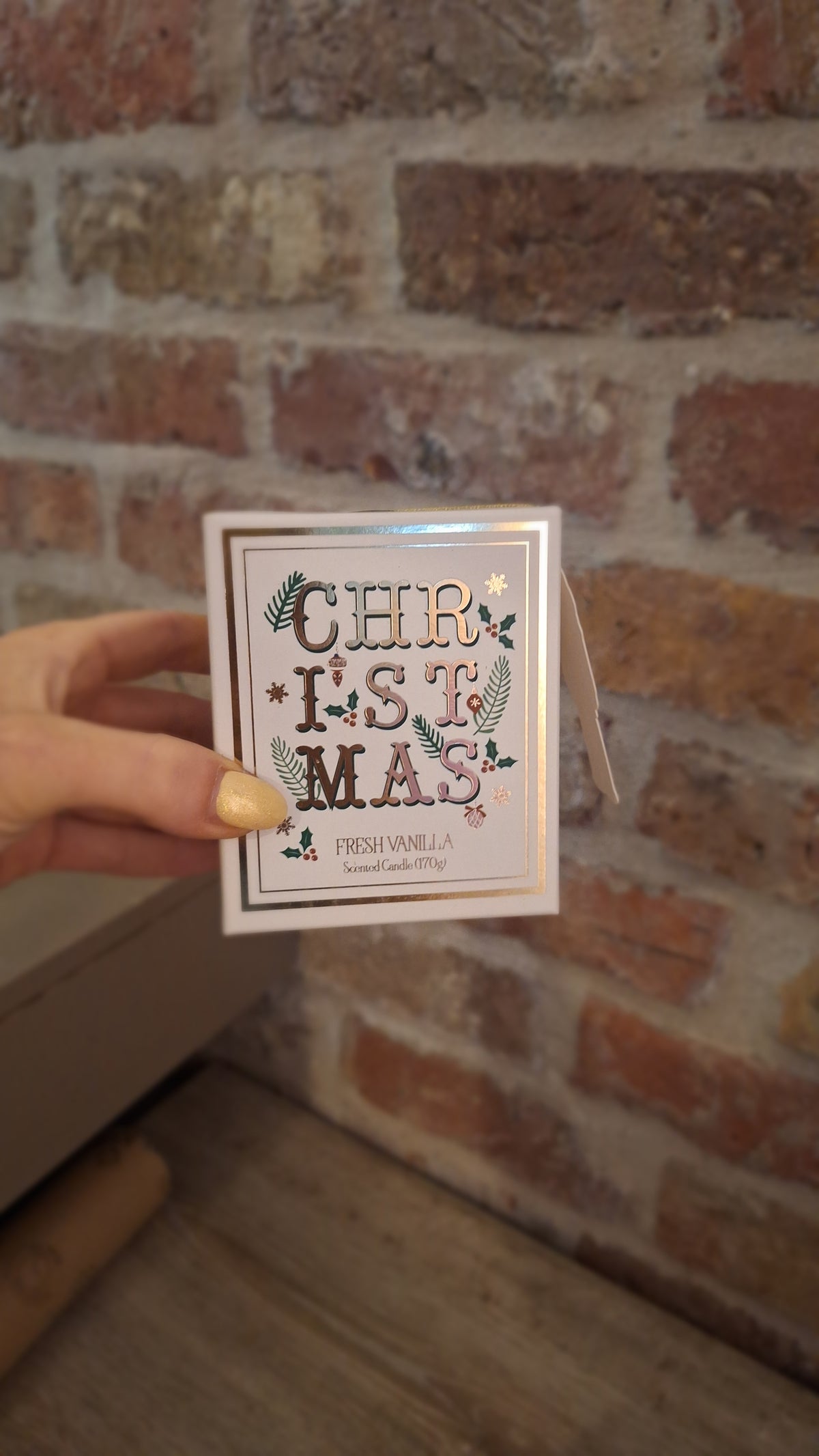 geurkaars in glas - geschenkdoos Christmas