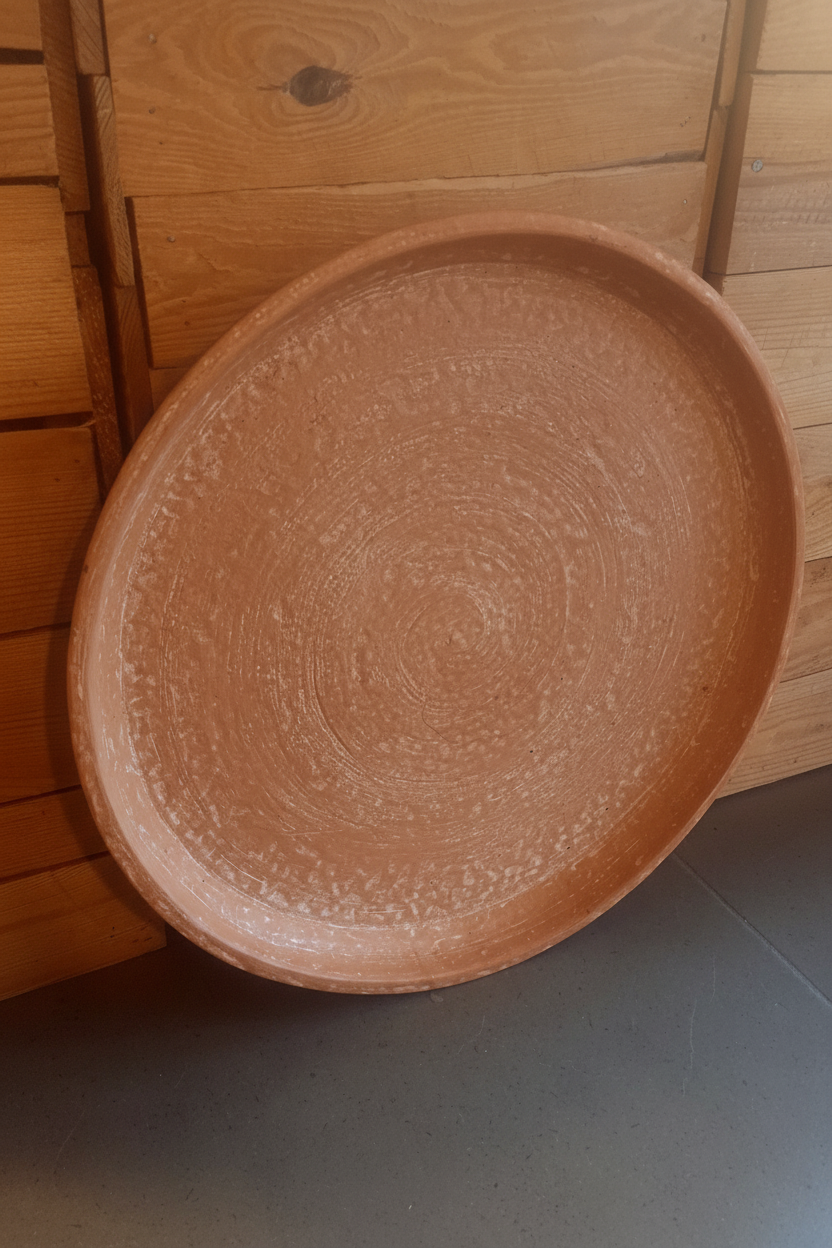 Schaal terracotta aardtint